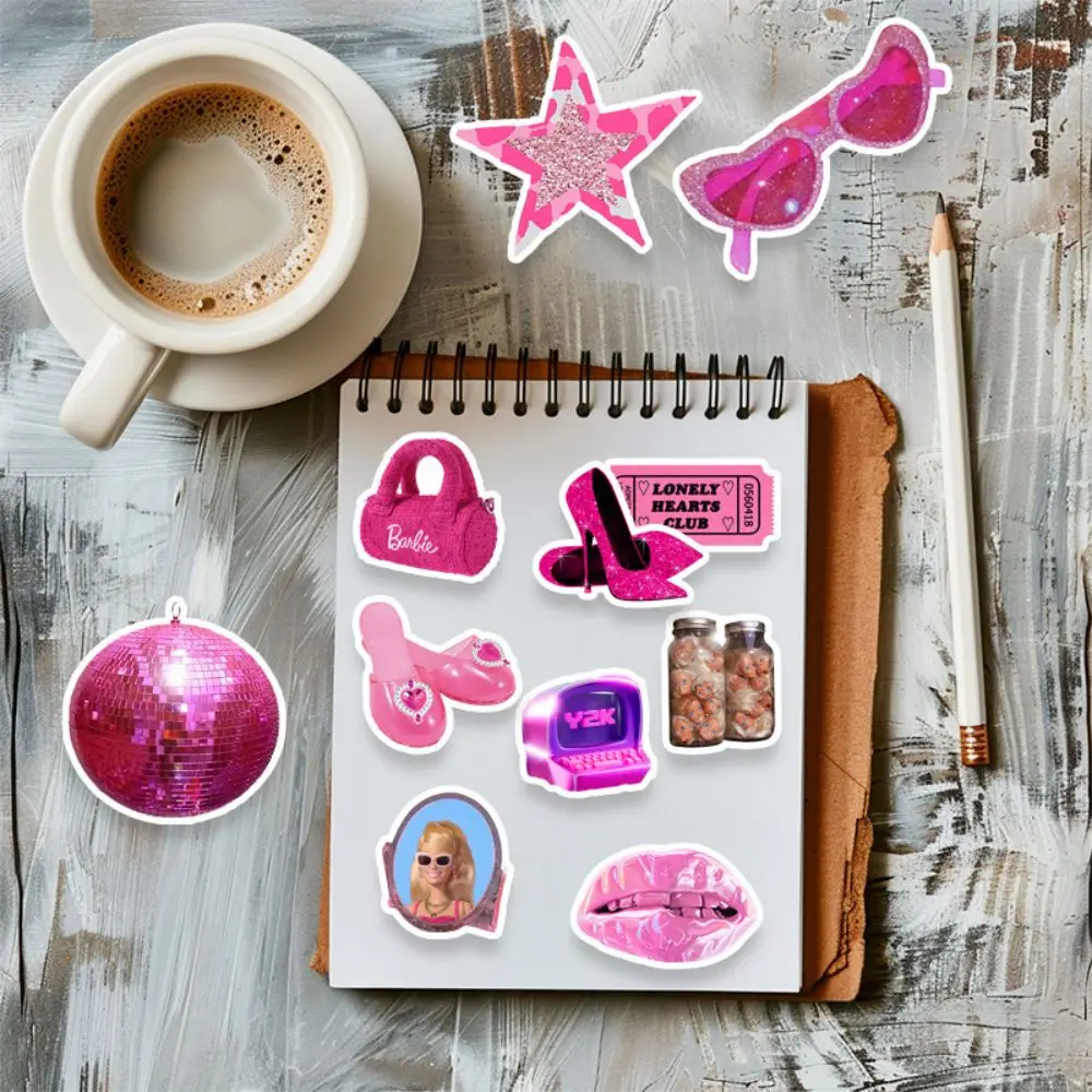 50Pcs Cartoon Anime Princess Barbie Stickers for Scrapbooking Laptop DIY Notebook Phone Case Waterproof Decor Sticker Girl Toys