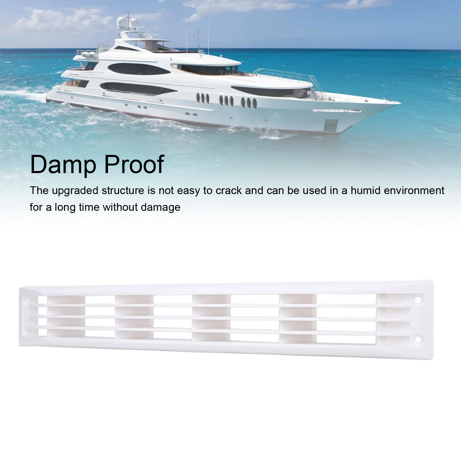 RV Exhaust Vent Cover Grille Mesh Type Stylish Motorhome Outside Sidewall Vent for Boat Yacht Trailers RV Exhaust Vent Cover