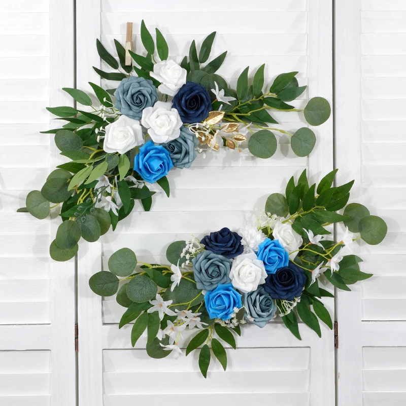 

Трансграничные популярные искусственные цветочные арки цветы 2025, реалистичные букеты с элитным ощущением на свадьбу, торжества, праздники, украшения по случаю дня рождения, лестницы, вечеринки, свадебные украшения, спинка стула, подвесные цветочные бирк