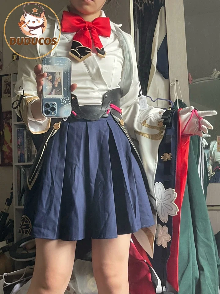 DUDU-SR Honkai Star Rail Evanescia Cosplay Costume Outfit Carnival Halloween Anime Game Role Play Uniform Dress Wig Prop