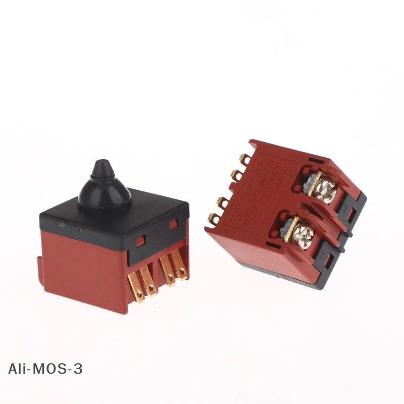 【S】1/2/5個プッシュボタンスイッチアングルグラインダースイッチ交換部品6-100ポリッシャーアングルグラインダーアクセサリー電動工具用