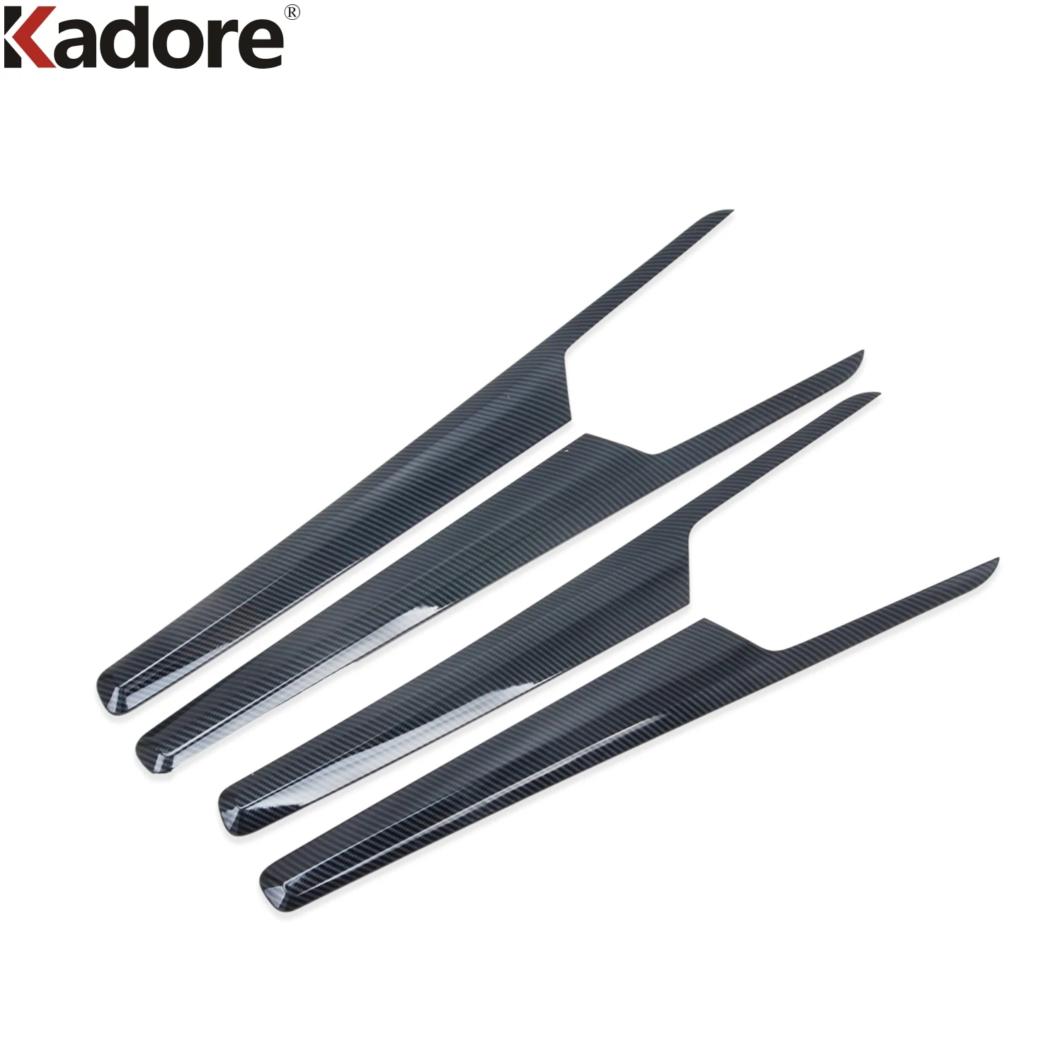 

For Audi Q5 2018 2019 2020 2021 2022 2023 2024 Carbon Fiber Car Inside Inner Door Handle Panel Cover Trim Interior Accessories