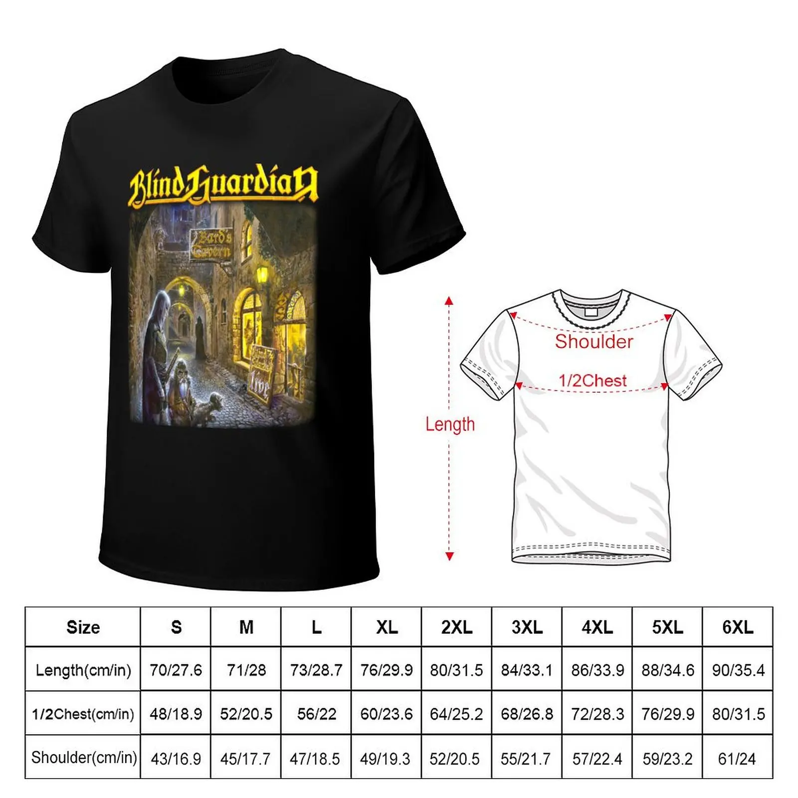 BLIND GUARDIAN T-Shirt funnys graphic shirts tee shirts for men