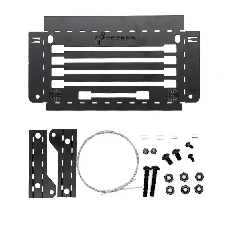 Tool Box Plate,Protective Net,Radiator Box,Front Rear Bumper,Anti-Skid Plate,Door Handles,for TRX-4 TRX4 T4 2021 Bronco 1/10 RC