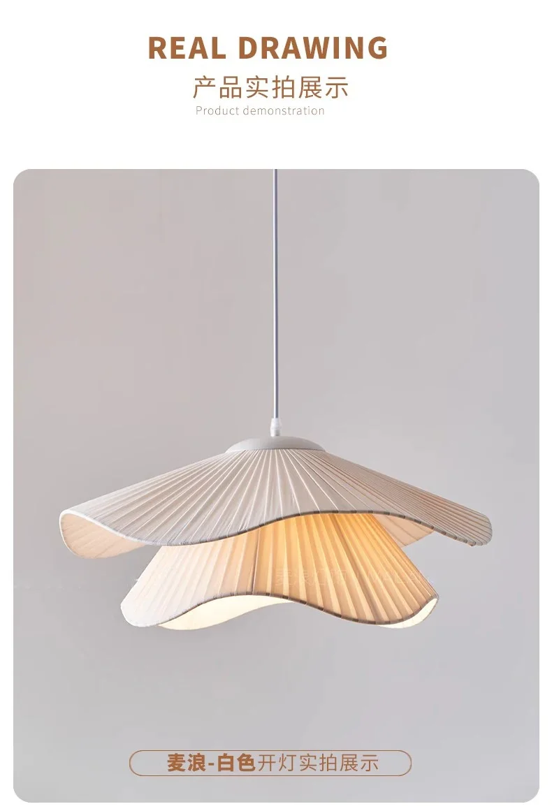 Minimalism Nordic Fabric Shades E27 Chandelier