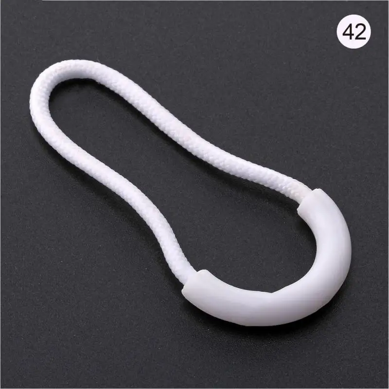 5/10Pcs MIX PVC Zipper Pull Cord Mix Color Zipper Head Pull Puller End Fit Rope Tag Fixer Zip Cord for Garment Bags Accessory