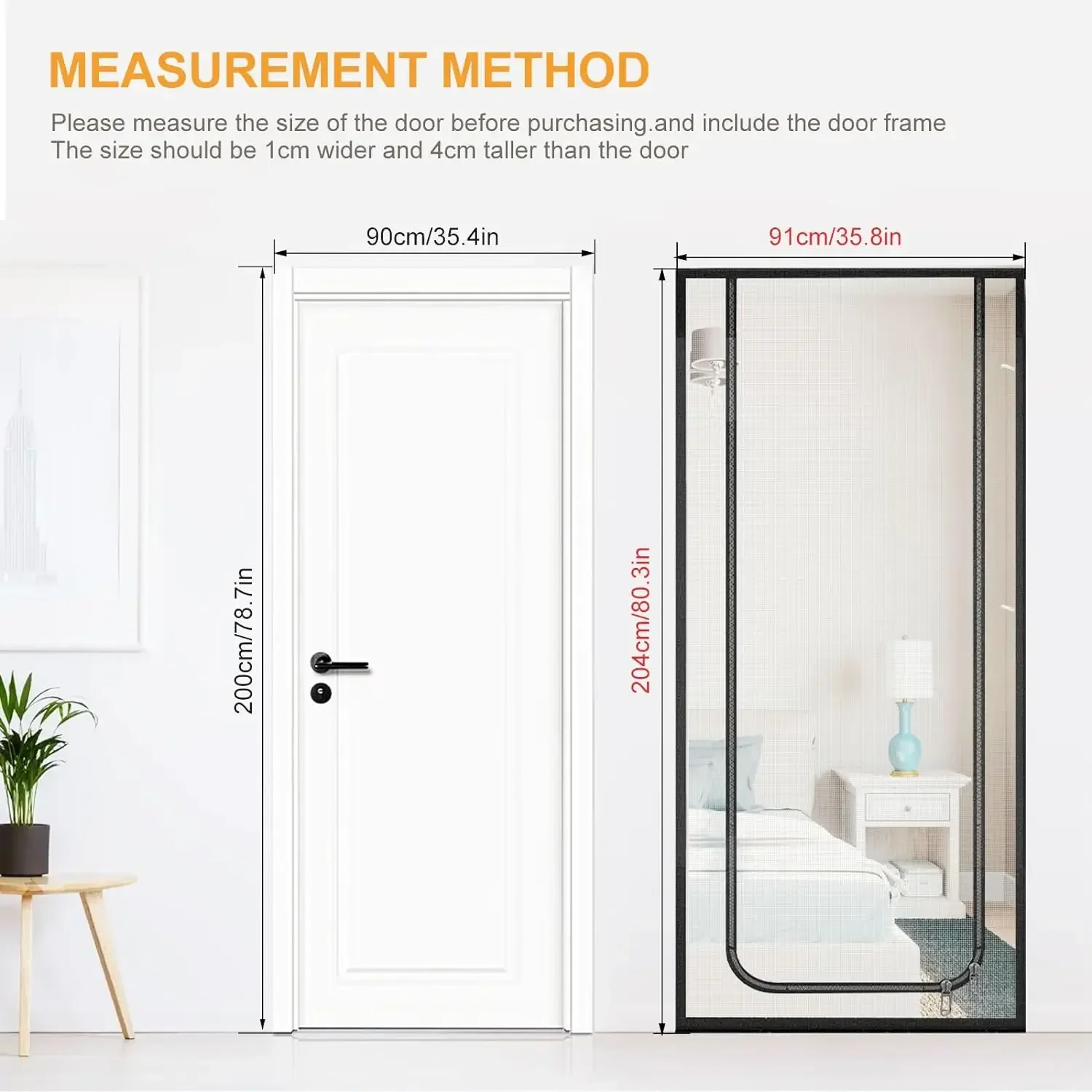 Zipper Door Screen Anti-cat PPT Nano Door Curtain Shape Anti-mosquito Mesh Screen for Pet Living Room Kitchen Bedroom