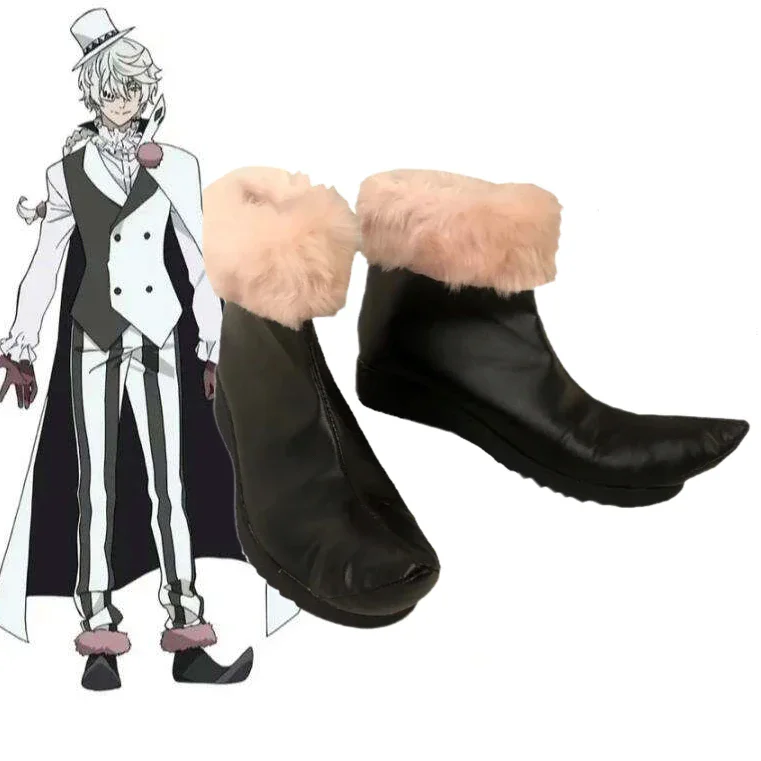 الكلاب الضالة الموسم 4 نيكولاي غوغول تأثيري أحذية الرجال هالوين تأثيري الدعامة Gogol أحذية مخصصة #1