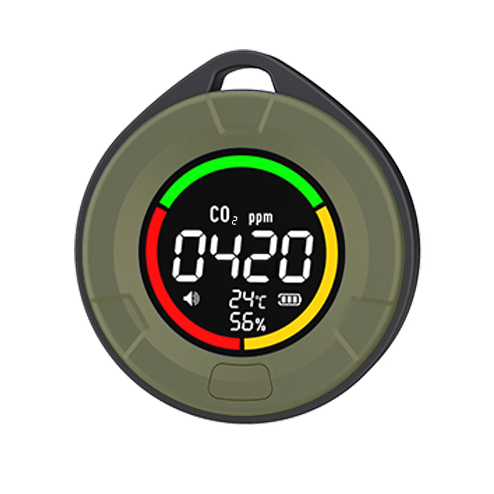 Mini Dióxido de Carbono Monitor de Qualidade do ar Co2 Detector Sensor Ndir Infravermelho Tela Led hd Tipoc Carregamento para Camping Car Pth10c
