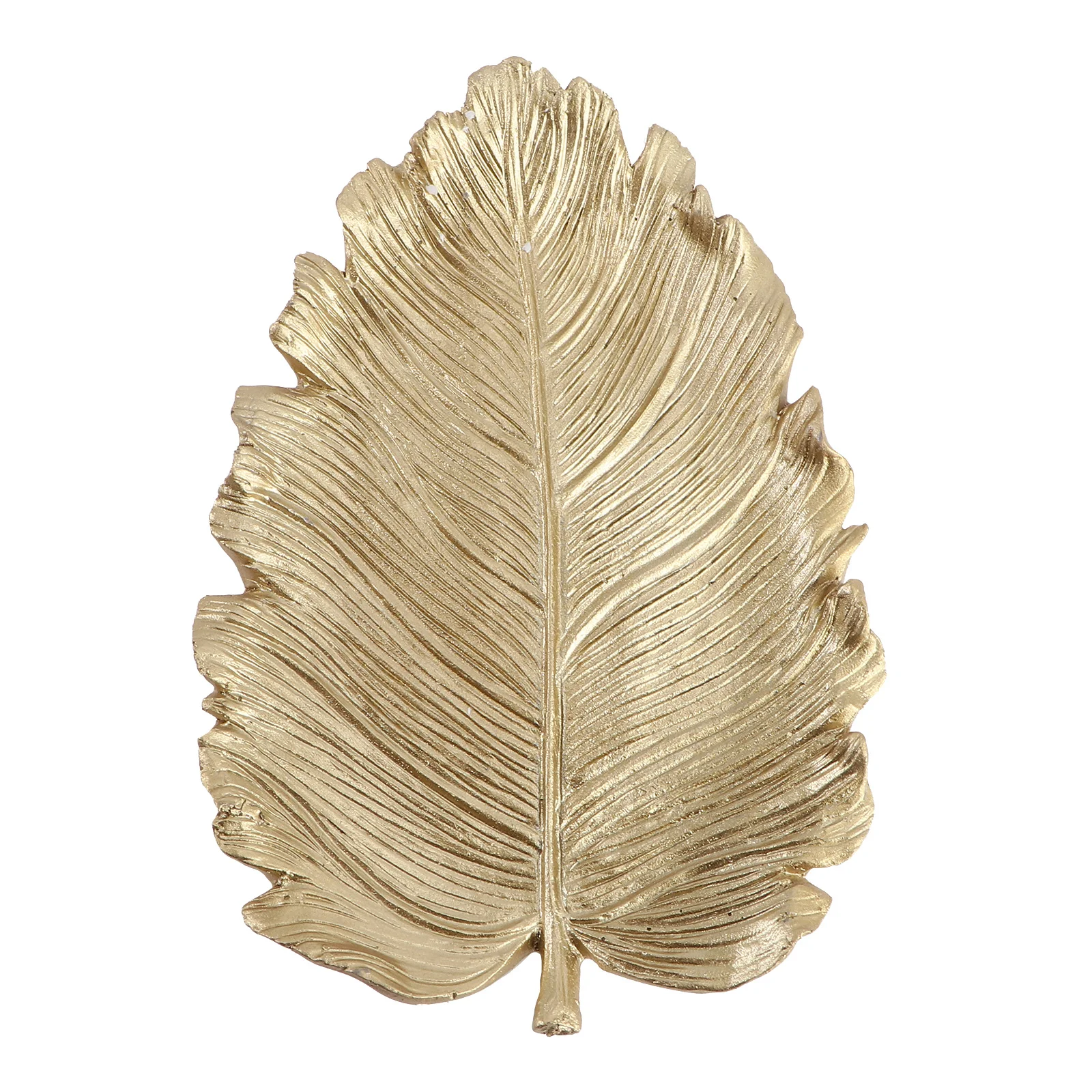 

1Pcs Jewelry Tray Mini Leaf Shape Ring Storage Tray Golden Organizer Table Holder for Rings Earrings Keys Home