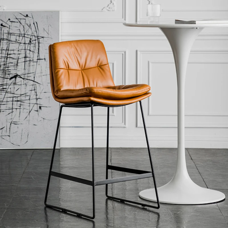 

Living Room Nordic Bar Chair Luxury High Restaurant Metal Kitchen Bar Chair Modern Design Outdoor Banquet Furniture SR50BC