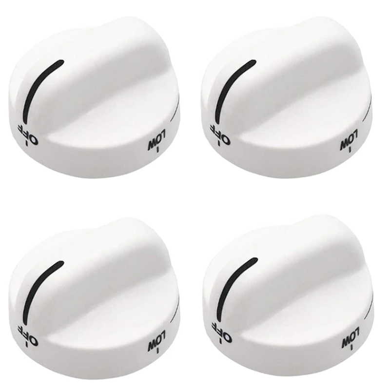 4X WP8273104 Control Knob Replacement Compatible With Stove/ Range 8273104 PS393679 8273112 WP8273104VP 8273284