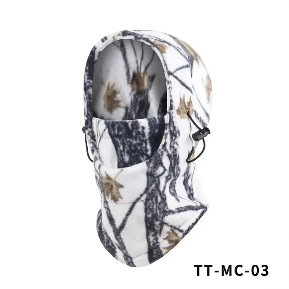 Balaclava camuflada tática, capa de lã quente para rosto e pescoço para homens e mulheres, caça, caminhadas, ciclismo, esqui, 1 peça