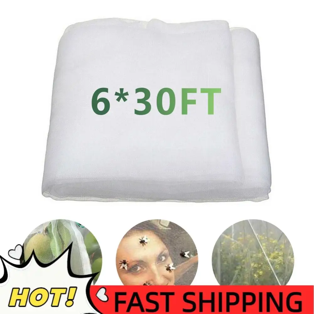 

Многофункциональная практичная классическая сетка для защиты растений в теплице от насекомых и вредителей, 60 меш