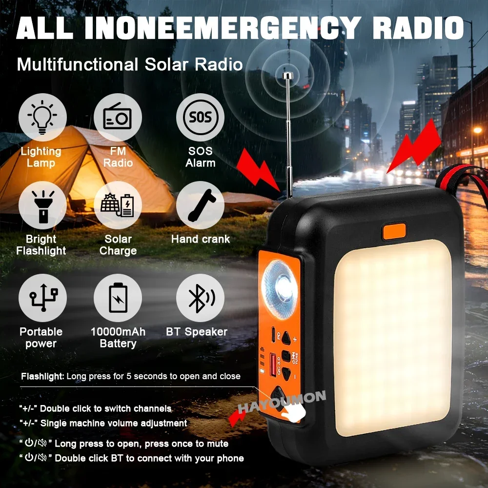 10000Mah Hand Crank…