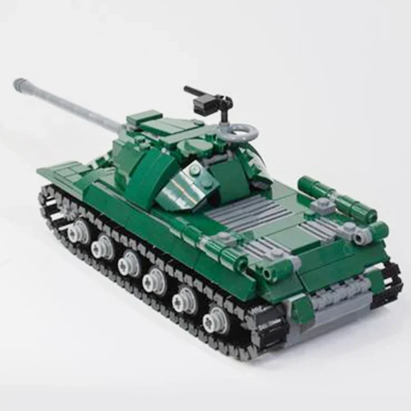 Moc tijolos de construção modelo militar is-3 tecnologia tanque de assalto pesado blocos modulares presentes brinquedos de natal conjuntos diy montagem