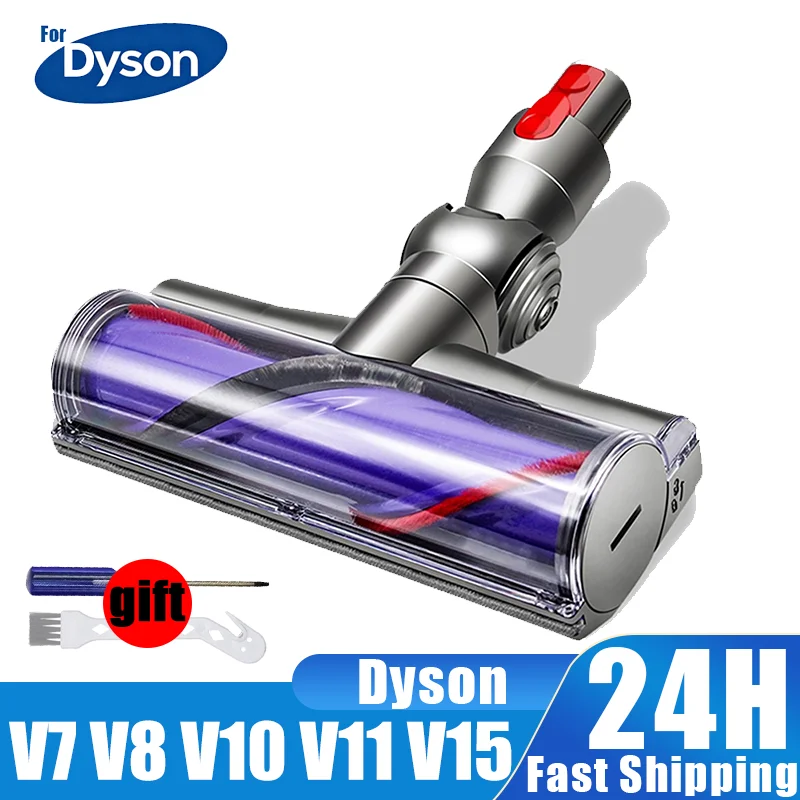 Para Dyson V6 V7 V8 V10 V11 V15, Cabeça de Escova de Vácuo com Acionamento Direto, Ferramenta para Carpete e Pisos Duros, Mesma Qualidade que a Original
