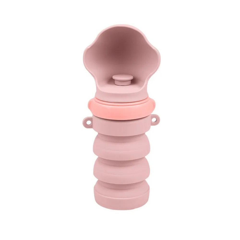 Silicone Collapsible Dog Water Bottle Leak-proof Food Grade Cat Water Bottle Large Capacity Detachable Dog Water Cup Hiking