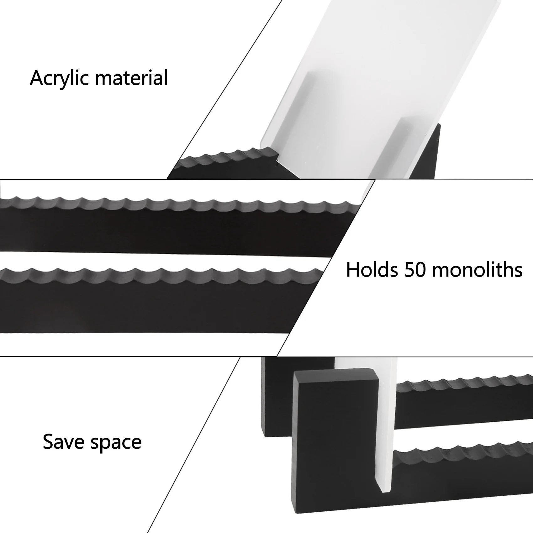 Archiviazione di dischi in vinile-scaffale per dischi in vinile LP lungo 13.7 pollici-supporti per dischi in vinile (nero)