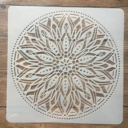 Pochoirs géométriques Mandala pour peinture murale, 30x30cm, pour Scrapbooking, coloriage, gaufrage, modèle décoratif pour murs