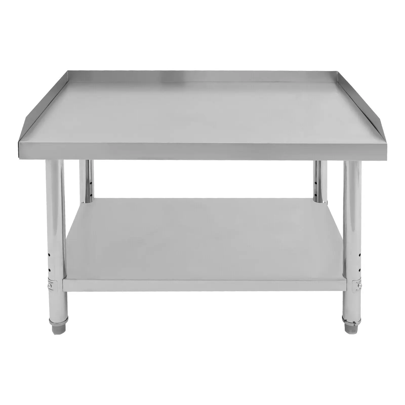 Meja Kerja Komersial yang Dapat Disesuaikan dengan Meja Persiapan Backsplash Sidesplash untuk Penyimpanan Dapur