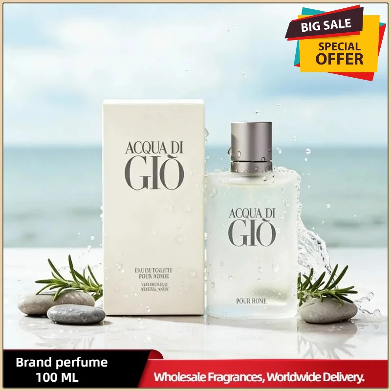 

Классическая туалетная вода в стиле Gio Homme для мужчин, водный свежий аромат, стойкий подарочный набор одеколон с ароматом океана и цитрусовых