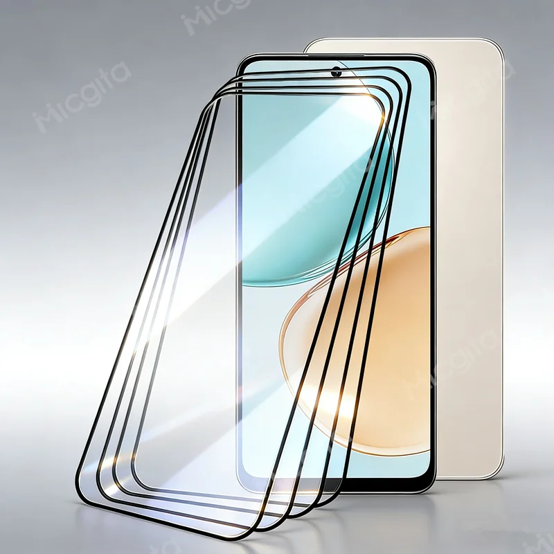 

2/3/4Pcs For Honor 400Smart X7d Screen Protector 9H Hardness Bubble Free Anti-Scratch 6.77"Front Cover
