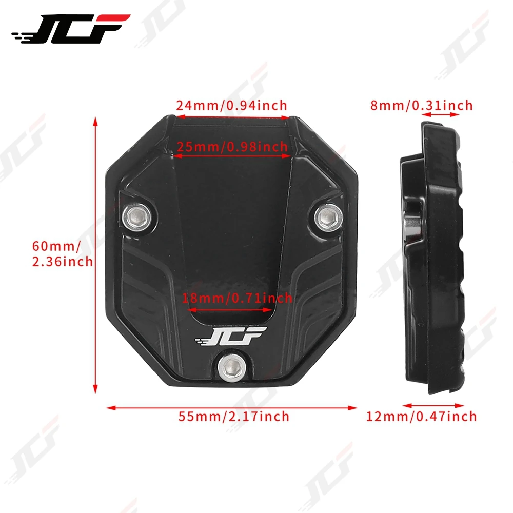 Motorcycle Bike Parking Kickstand Extender Foot Side Stand Pad Support Plate Motorbike Accessories view 4