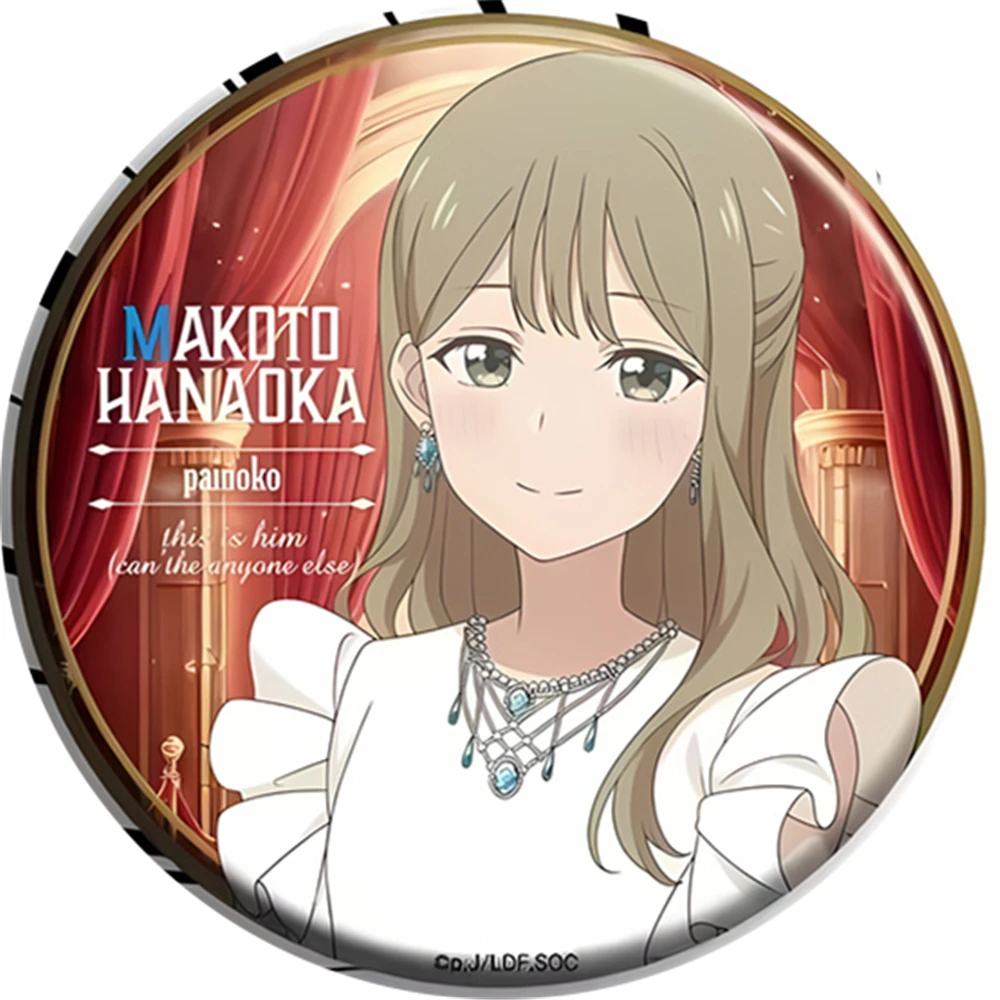 58 مللي متر أنيمي Senpai هو Otokonoko Aoi Saki Hanaoka Makoto تأثيري حلي شارة دبوس SPTE صفيح بروش الدعامة جيلف #2