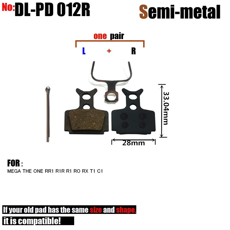 DELT 4 Pair Bicycle Disc Brake Pads,FOR FORMULA,MEGA,THE,ONE,RR1,R1R,R1,RO,RX ,T1,C1,Semi-Metallic,Mountain,Cycling,BIKE,part