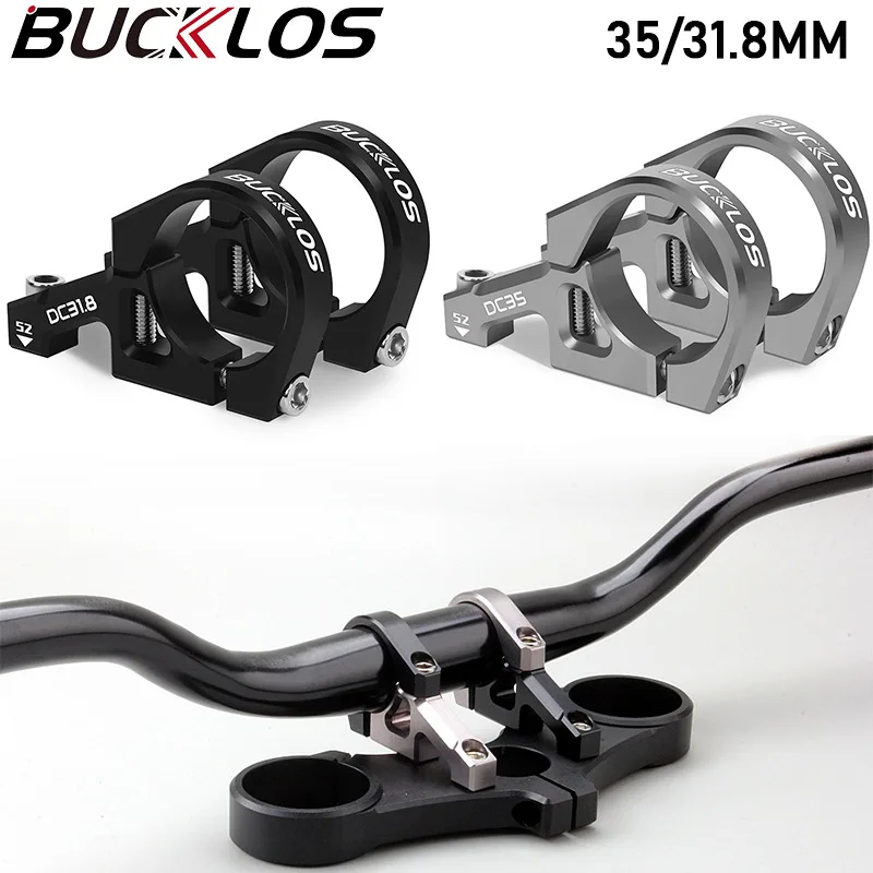 

BUCKLOS Downhill Bike Stem Ultralight Bicycle Direct Mount Stem Aluminum Alloy AM FR DH MTB Power Double Shoulder Fork Table