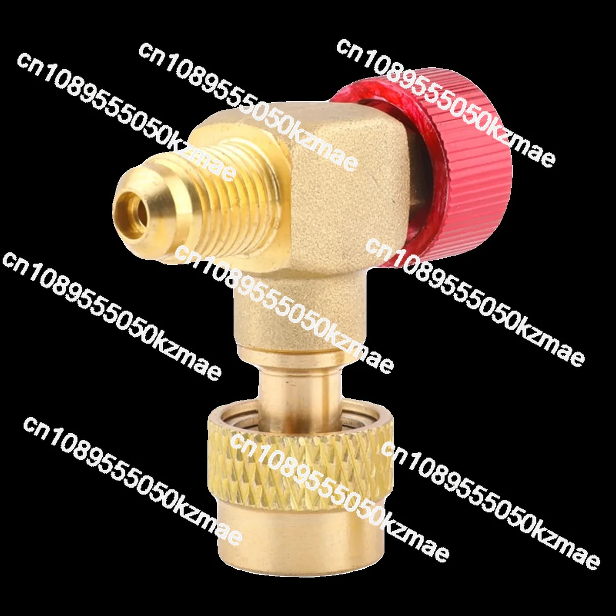 

Полностью медный предохранительный клапан переменного тока под прямым углом 90 градусов | Адаптер хладагента R22/R32/R410A