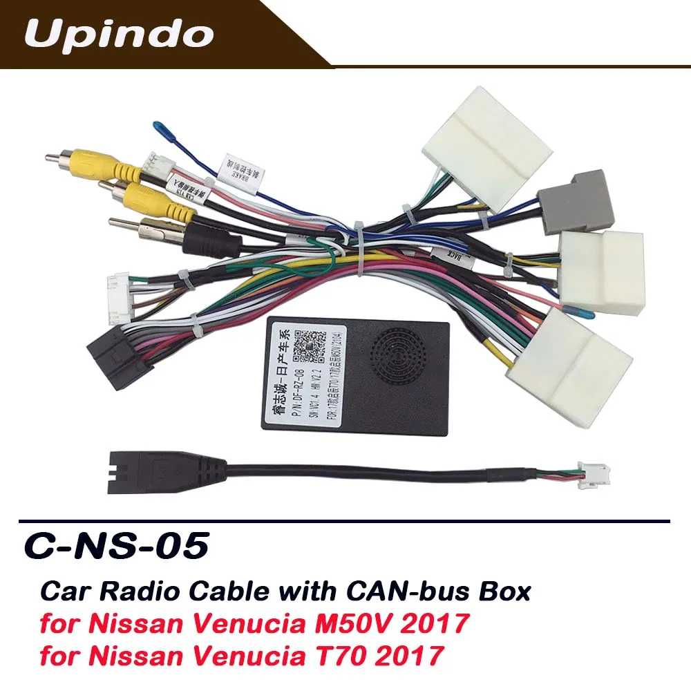 

For Nissan Venucia M50V T70 2017+ Android Radio Wiring Harness with CAN-Bus Box Plug & Play Power Cable Adapter