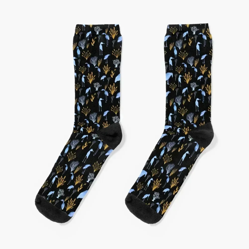 shore birds and seaweed Socks loose men cotton high quality Boy Socks Women's