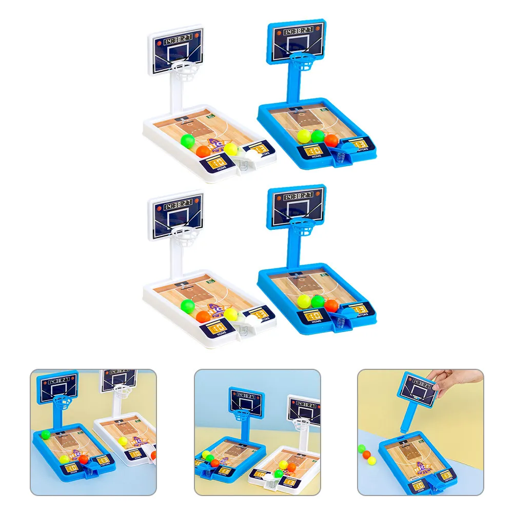

4 комплекта интерактивных настольных баскетбольных игр для детей, развивающих координацию рук и глаз