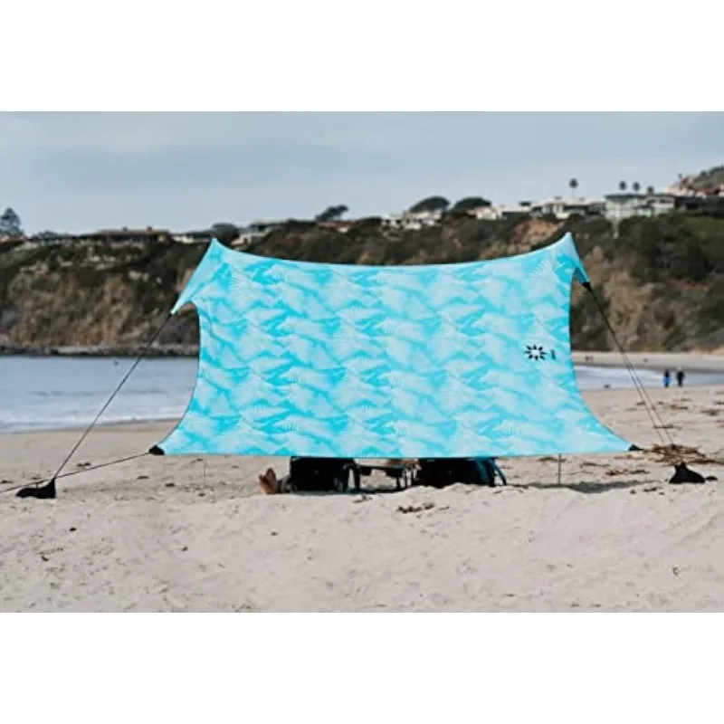 Neso Tents Gigante Beach Tent, 8ft Tall, 11 x 11ft, Biggest Portable Beach Shade, UPF 50+ Sun Protection, Reinforced Corners