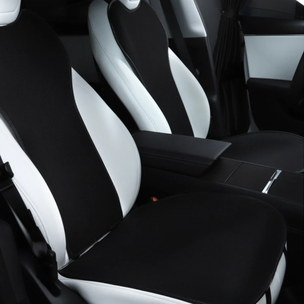 Cuscino del sedile in seta di ghiaccio per auto per Tesla Model 3 Highland 2024 Mats traspirante per tutte le stagioni accessori per la copertura