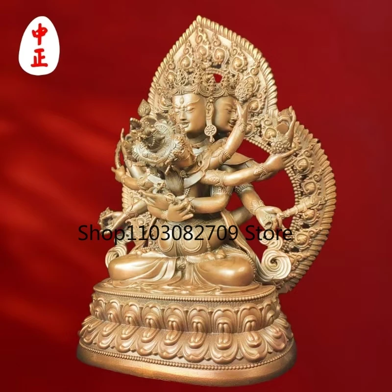 Zhongzheng Statue Intangible Cultural Heritage Workshop dense diamond, silver and copper materials support customized handicraft