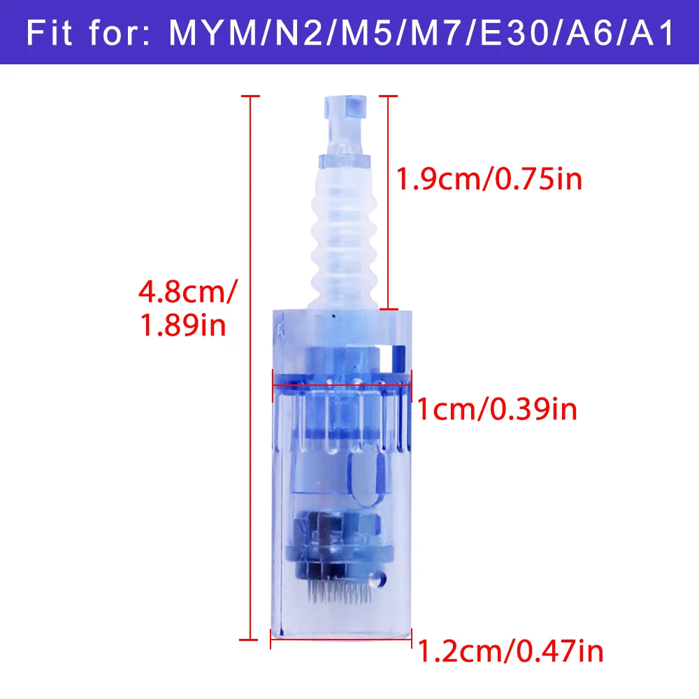 Dr.Pen A6 Bajonett-Mikronadelkartusche Ersatzspitzen 9Pin 12Pin 24Pin 36Pin 42Pin Runde Nano 3D 5D Nadeln für Derma Pen – Detail 3