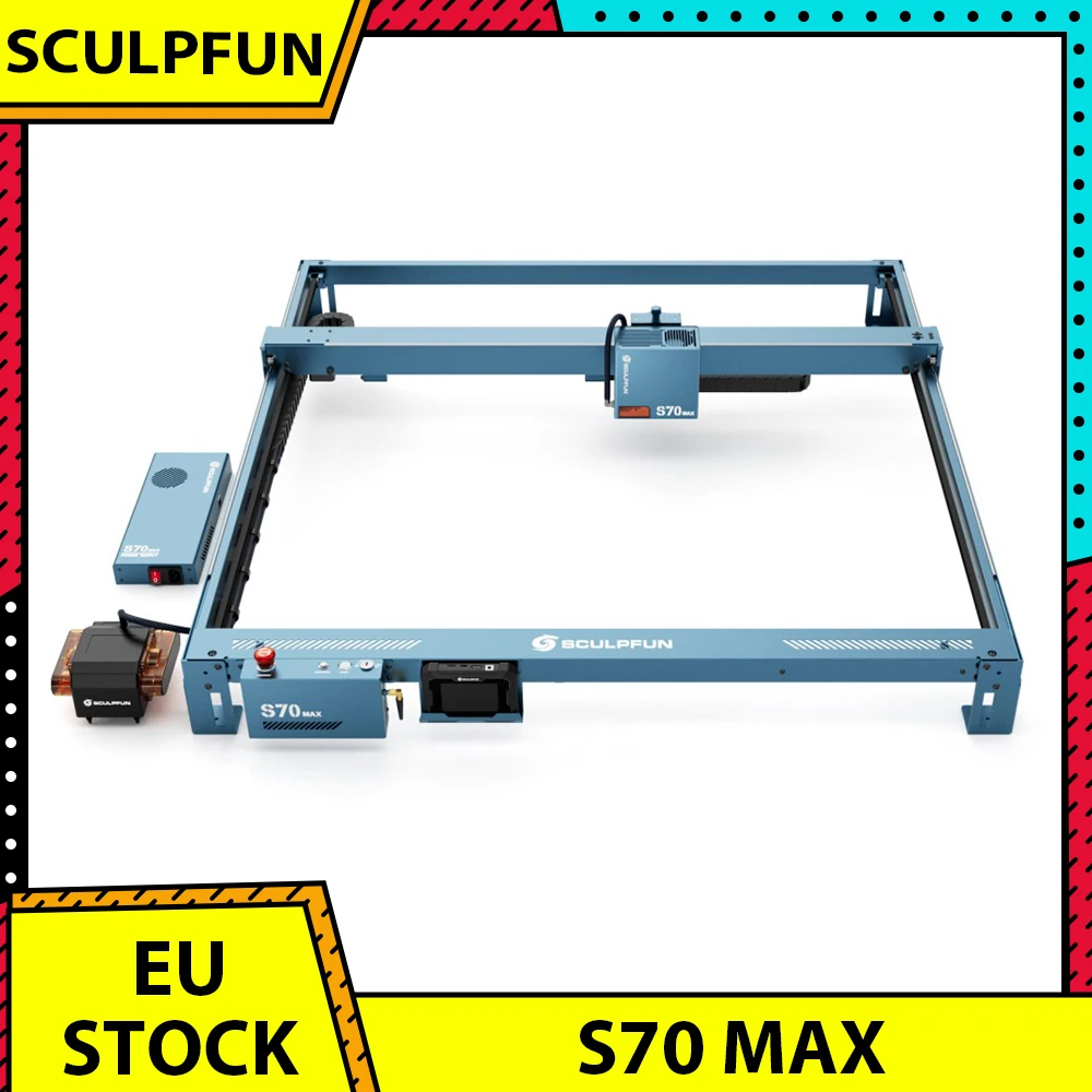 SCULPFUNS70MAX70WLaserEngraverCutter,36,000mm/minFastSpeed,0.15×0.12mmLaserSpot,830*800mmLargeWorkingArea-AliExpress15