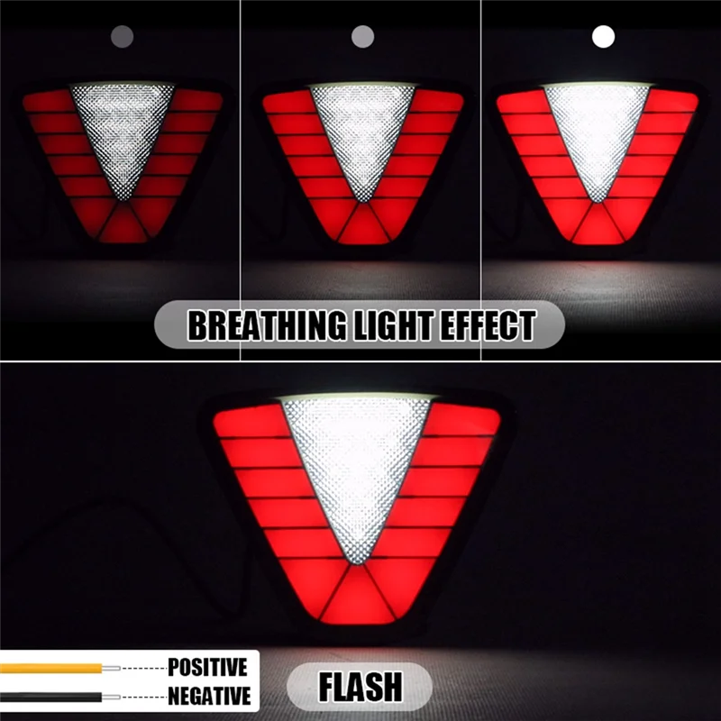 

A51K-Red Led Brake Tail Light Pilot Stop Safety Warning Signal Lamp For Car Pickups Trucks SUV Trailers RV Motorcycle