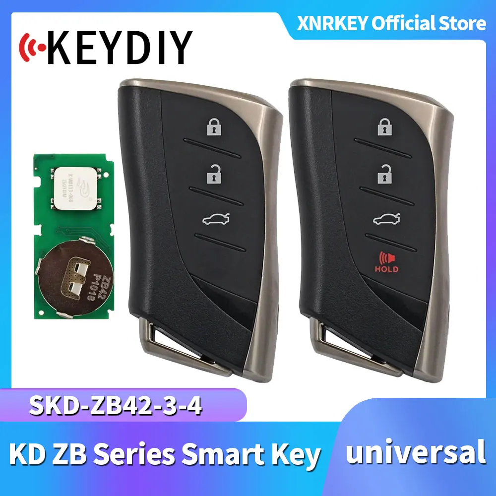 

KEYDIY Original ZB Series 3/4 Button KD Smart Key ZB42-3 ZB42-4 Remote Control for KD-X2 / KD-MAX Key Programmer for Lexus Style