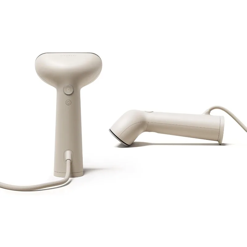 Steamery Handheld Clothes Steamer Cirrus 3, 1200W, US Plug, Heated Ironing Plate, Fast Heat Up, Garment Wrinkle Remover, Beige