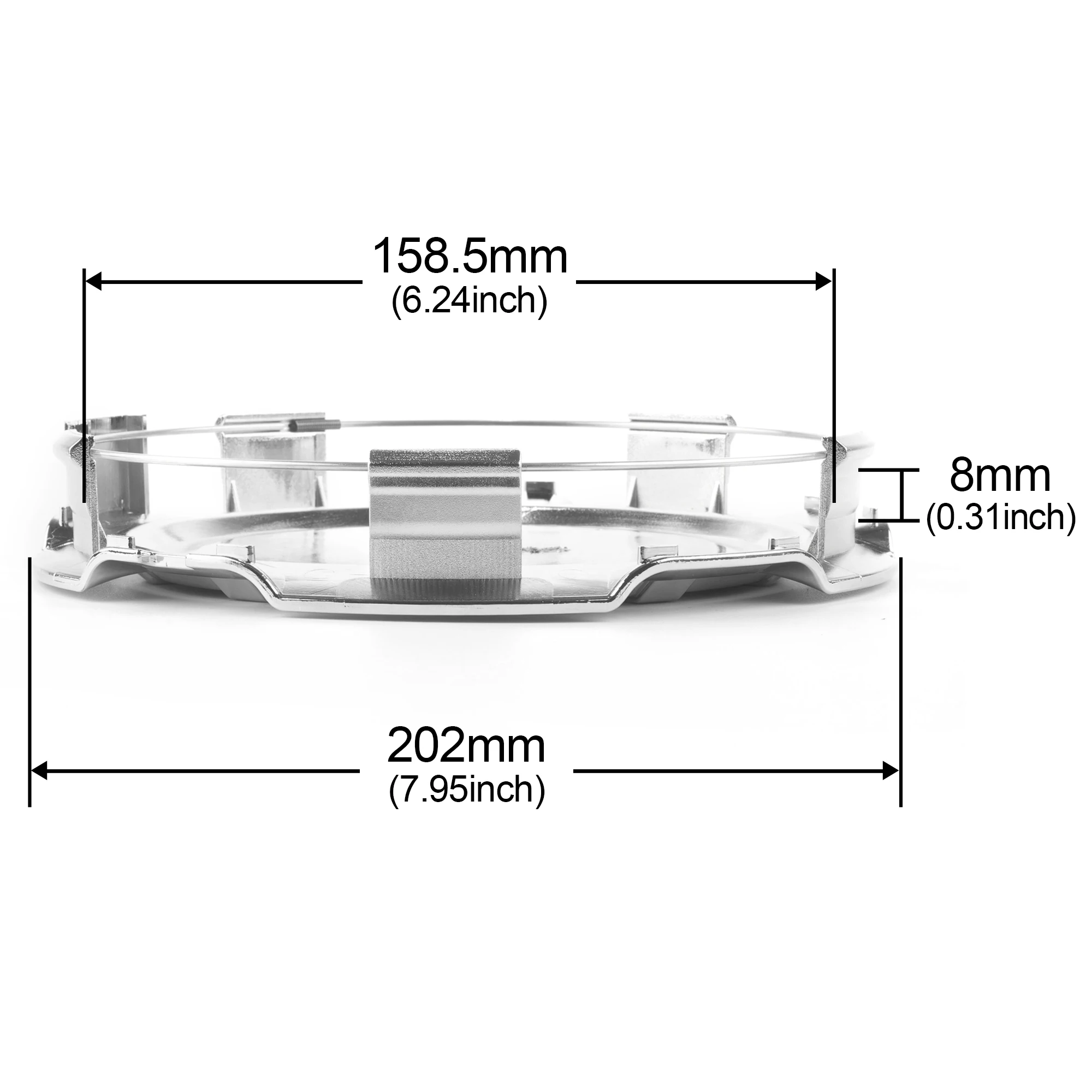 GTownworks 1pc/4pcs 202mm(7.95in)(+ -1mm)/112.5mm(4.43in)(+ -1mm) Car Wheel Center Hub Caps 20937762 20942001 Accessories