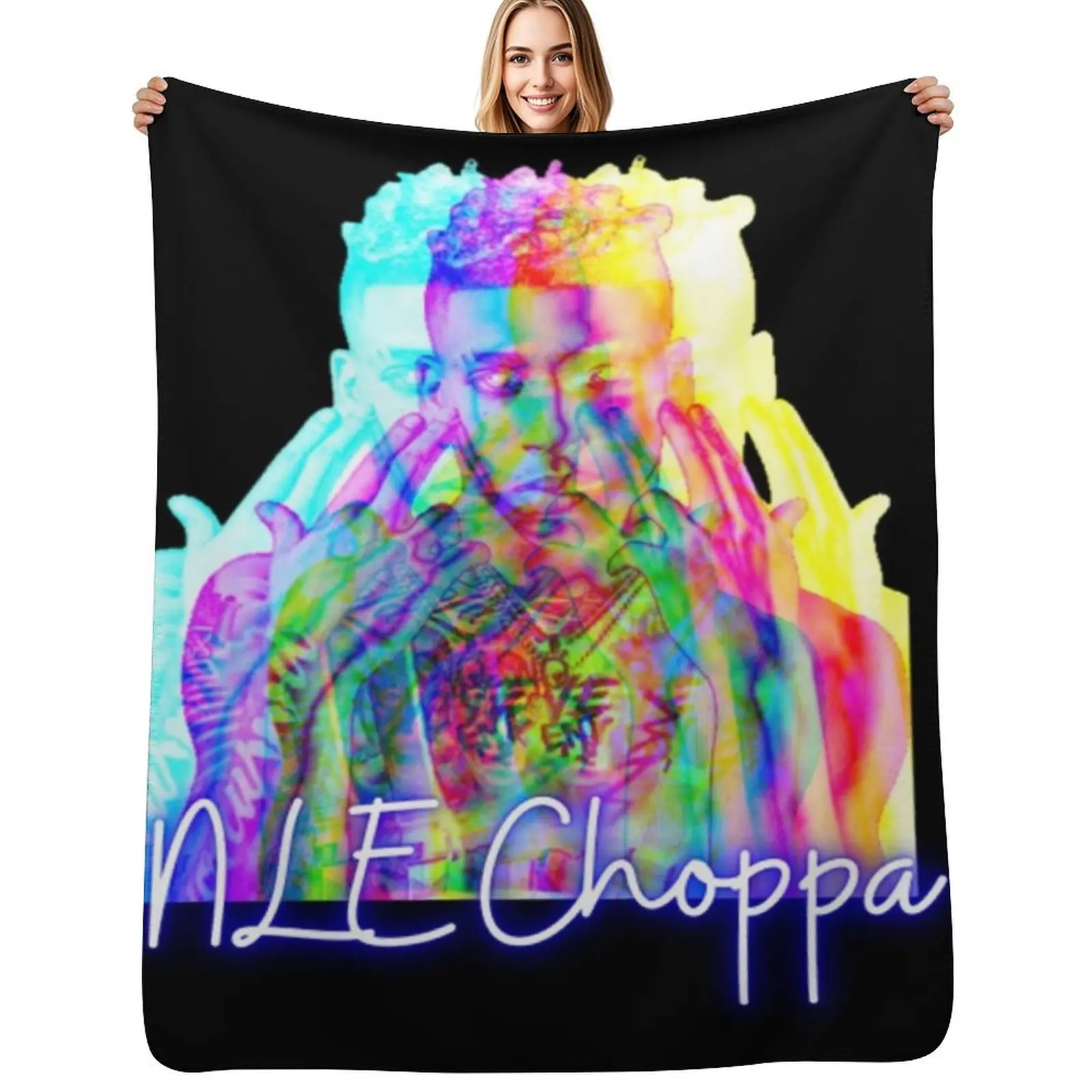 

NLE Choppa Shirt Throw Blanket wednesday Loose Decorative Sofas Blanket