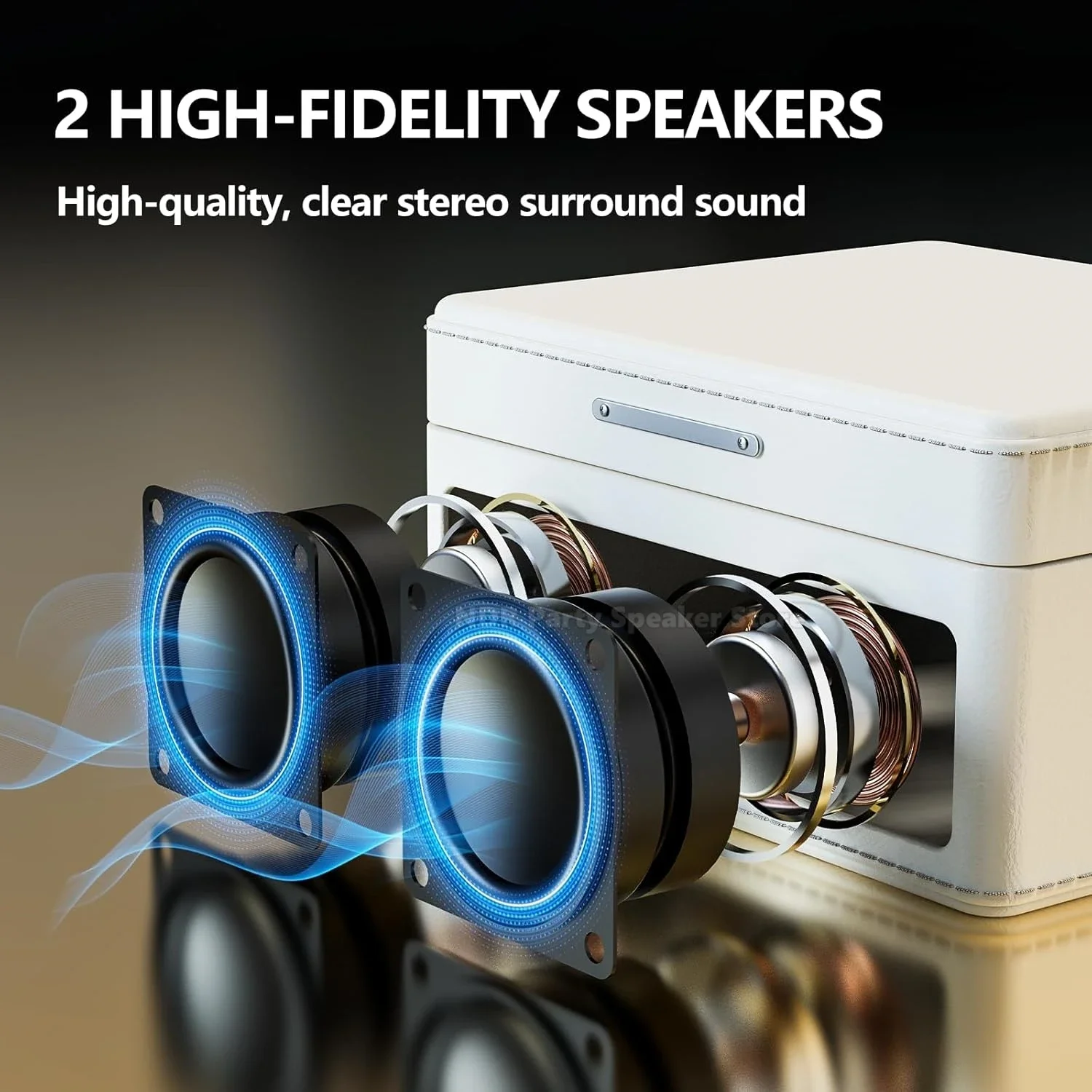 2024 New Portable Bluetooth CD Player Hi-fi Wireless Speaker with Remote Control Support TF Card/U Disk Play for Home and Office