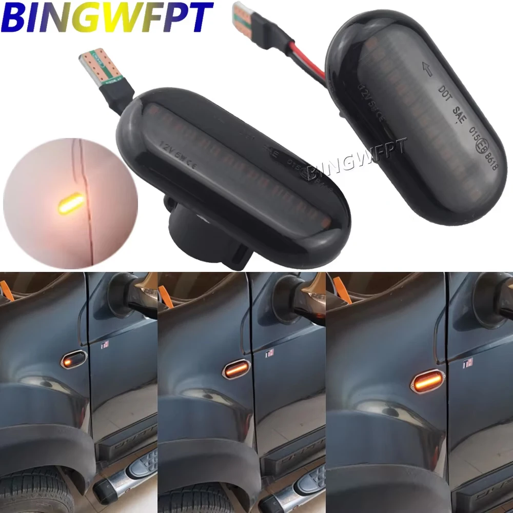 

For Renault Megane 1 Clio1 2 KANGOO ESPACE Smart For two 453 Led Dynamic Side Marker Turn Signal Lights
