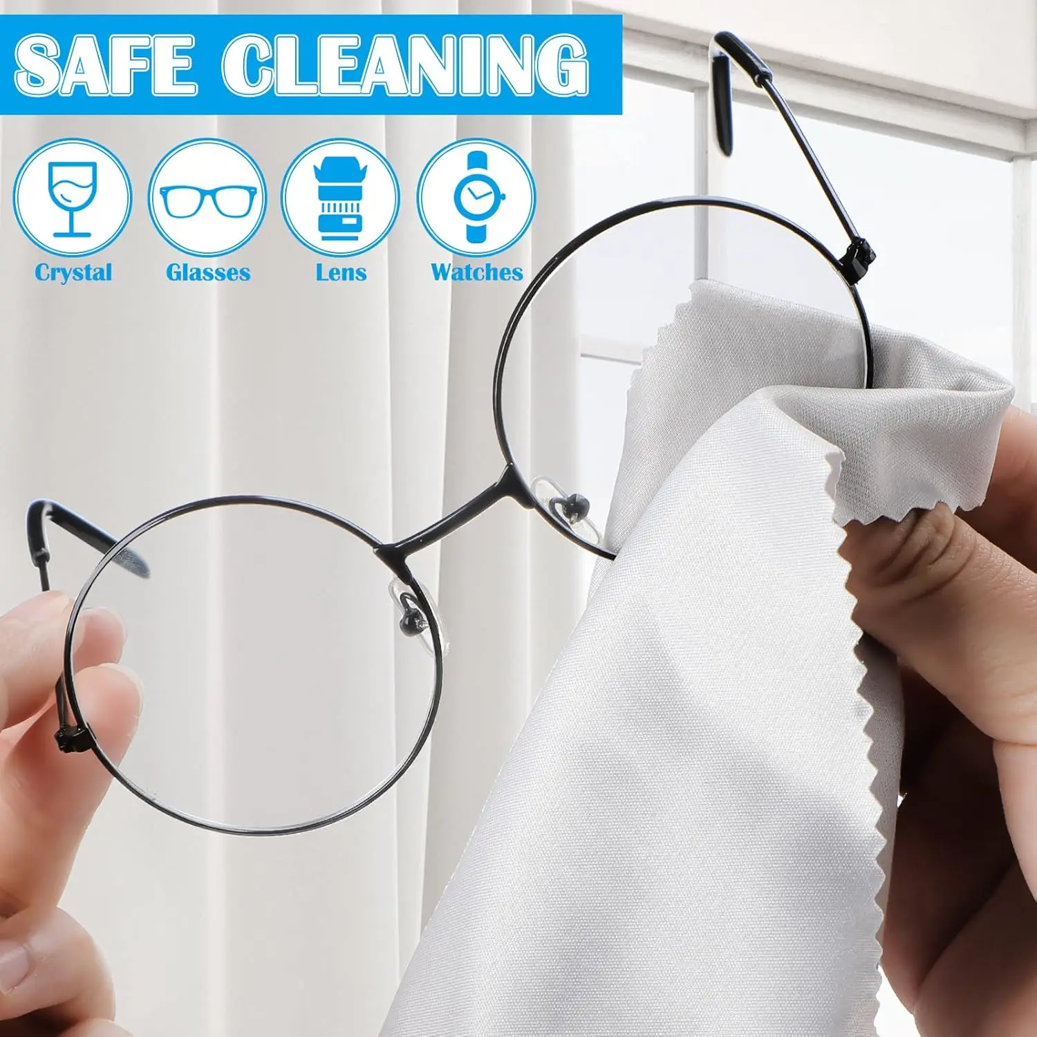 Pano de limpeza de microfibra ultra-macio, telas multifuncionais, toalhetes para iphone, lentes, laptops, tablets, câmera lcd