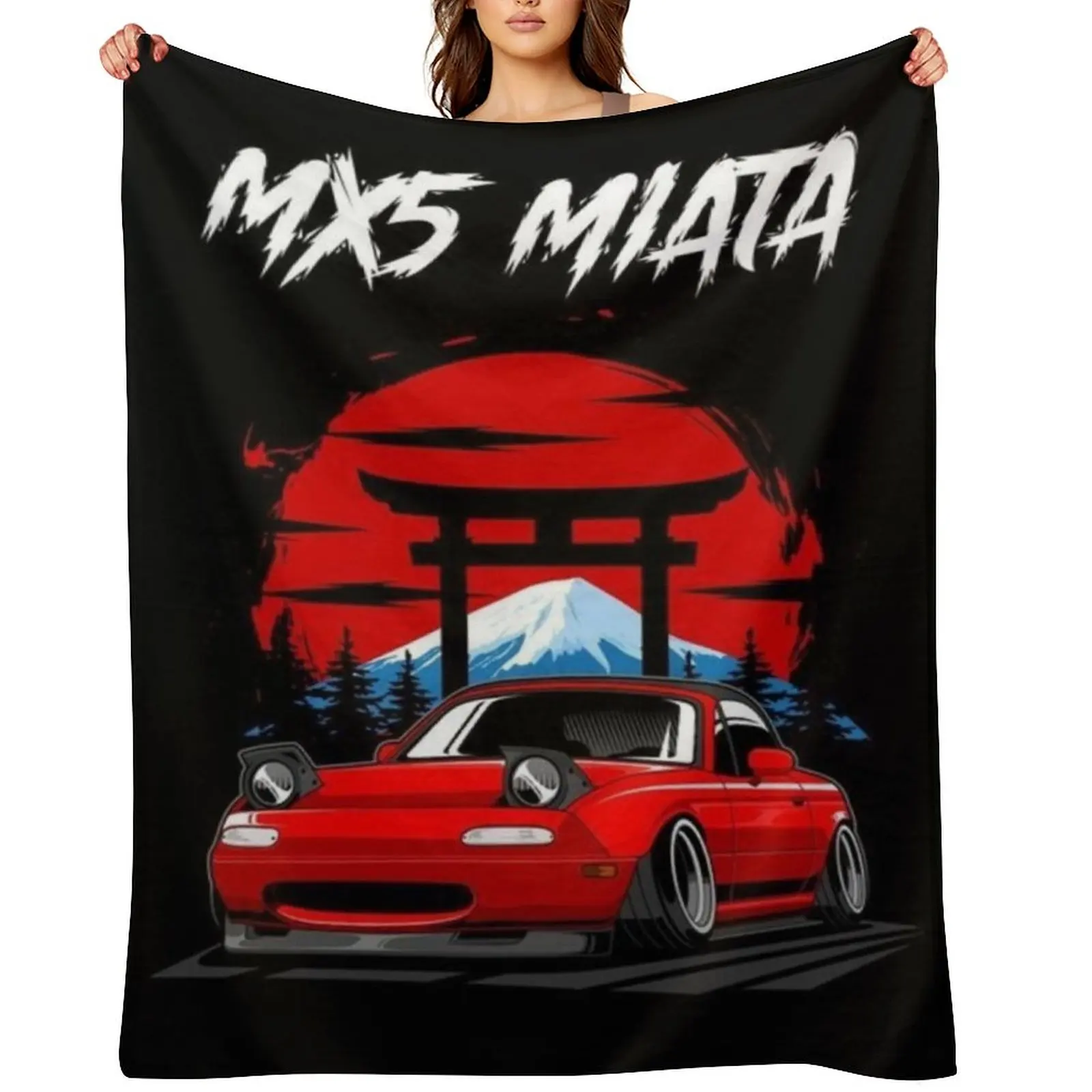 

MX5 miata Throw Blanket Soft Beds Retros Stuffeds Sofa Blankets