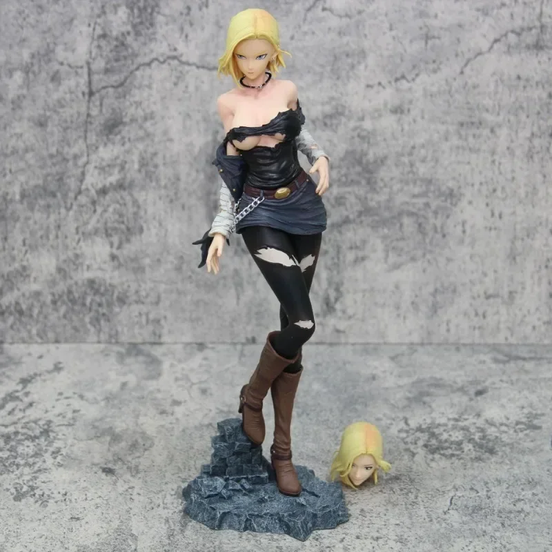 30cm Dragon Ball Z Figure Android 18 Figure Sexy Lazuli Action Anime Statue Model Pvc Doll Collection Ornament Birthday Toy Gift